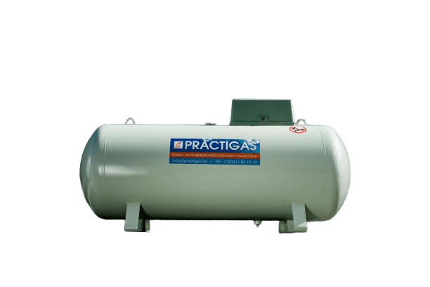 Practigas bovengrondse gastank 1000 liter transparent